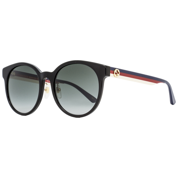 Gucci Oval Sunglasses GG0416SK 001 Black/Multi 55mm 0416 - Picture 1 of 2